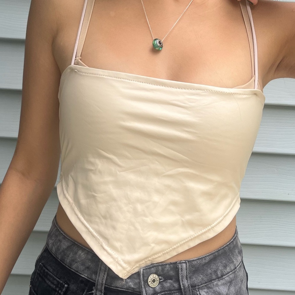 beige forever 21 top size small